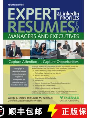 预订 Expert Resumes and Linkedin Profiles for Managers & Executives [9780996680363]
