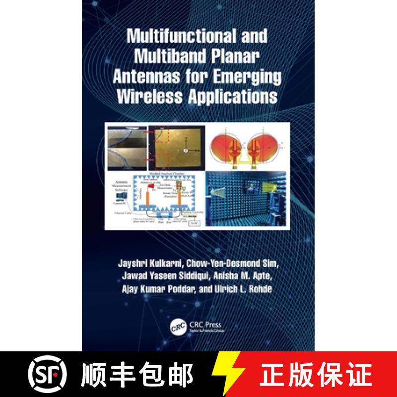 【3-4周达】Multifunctional and Multiband Planar Antennas for Emerging Wireless Applications [9781032362588]