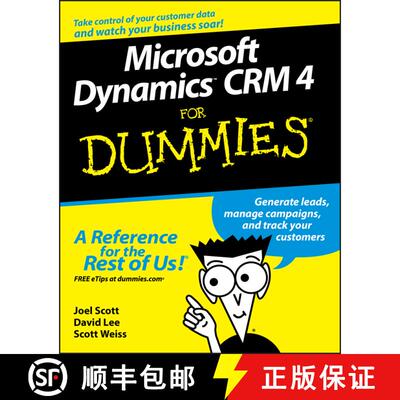【3-4周达】Microsoft Dynamics Crm 4 For Dummies(R) [Wiley计算机] [9780470343258]