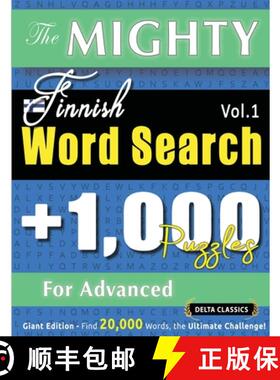 【3-4周达】The Mighty Finnish Word Search - 1,000 Puzzles for Advanced - Delta Classics - Giant Editi... [9798349054860]