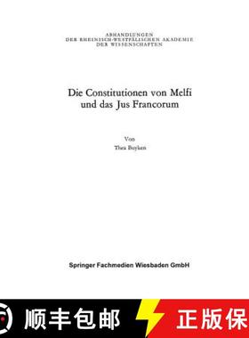 【3-4周达】Die Constitutionen Von Melfi Und Das Jus Francorum [9783531090511]