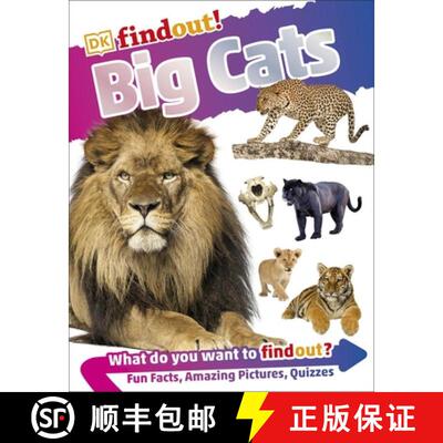 【3-4周达】DKfindout! Big Cats [9780241358412]
