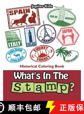 【3-4周达】What's In The Stamp?: Historical Coloring Book [9781683053620]