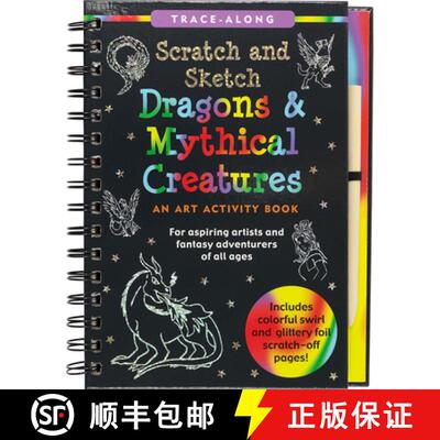 【3-4周达】Scratch & Sketch Dragons & Mythical Creatures (Trace Along) [9781441333568]