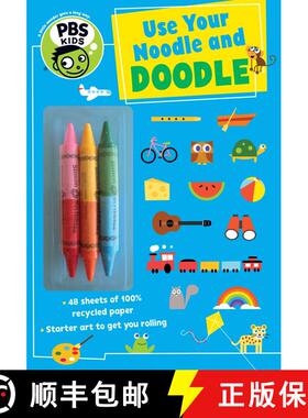 【3-4周达】Use Your Noodle and Doodle, 4 [With 3 Crayons] [9781941367056]