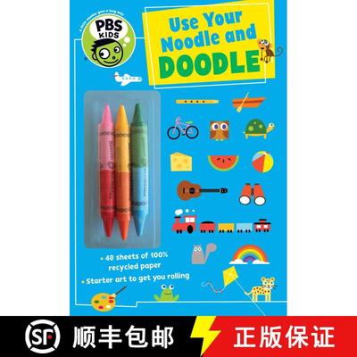 【3-4周达】Use Your Noodle and Doodle, 4 [With 3 Crayons] [9781941367056]