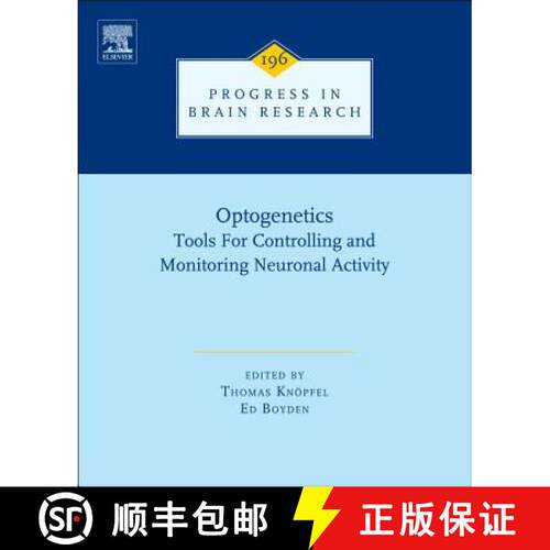 【3-4周达】精装 Optogenetics: Tools for Controlling and Monitoring Neuronal Activity Volume 196 [9780444594266]
