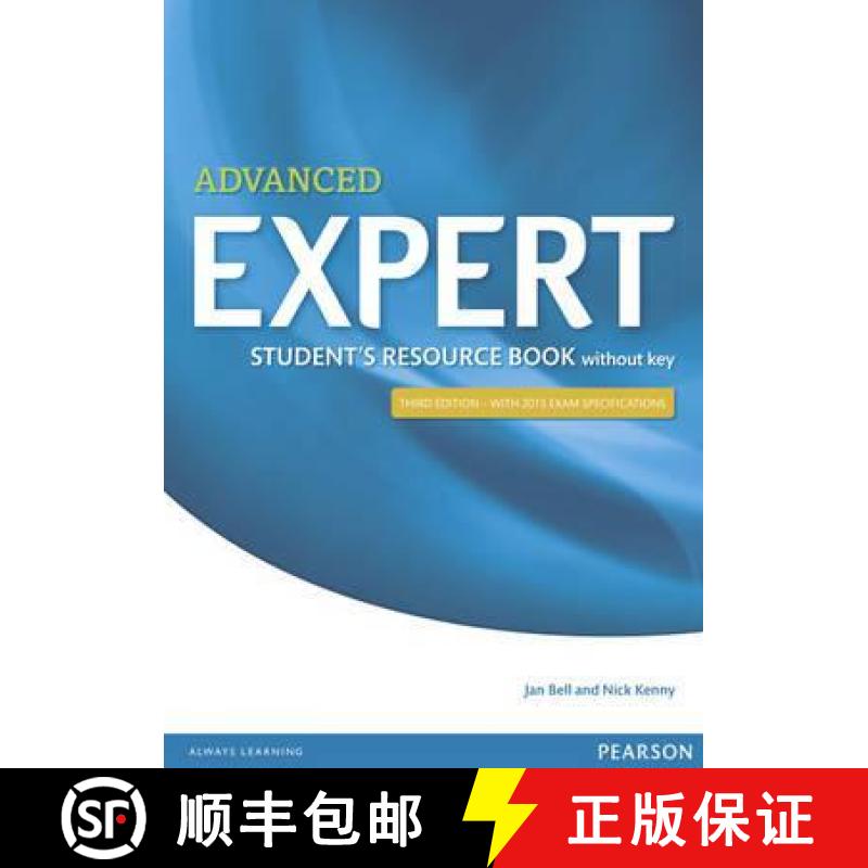 【3-4周达】Expert Advanced 3rd Edition Student's Resource Book without Key [9781447980612]