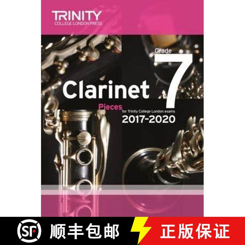 【3-4周达】Trinity College London: Clarinet Exam Pieces Grade 7 2017 – 2020 (score & part) [9780857365491]