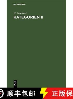 预订 Kategorien II [9783112531815]
