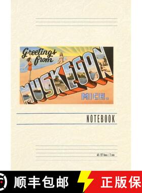 预订 Vintage Lined Notebook Greetings from Muskegon [9798385425723]