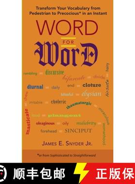 【3-4周达】Word for Word: Word for Word: Transform Your Vocabulary from Pedestrian to Precocious* in ... [9780399535383]