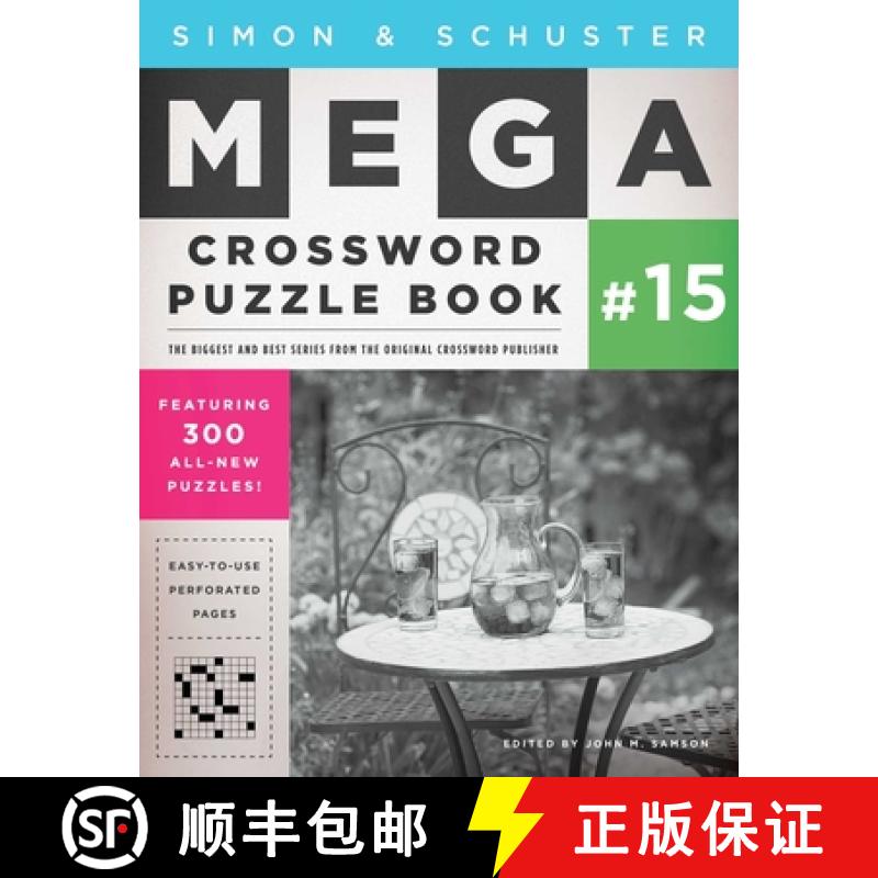 【3-4周达】Simon & Schuster Mega Crossword Puzzle Book #15: Volume 15 [9781501115868]