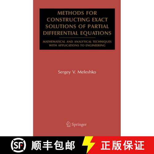 【3-4周达】精装 Methods for Constructing Exact Solutions of Partial Differential Equations : Mathemat... [9780387250601]