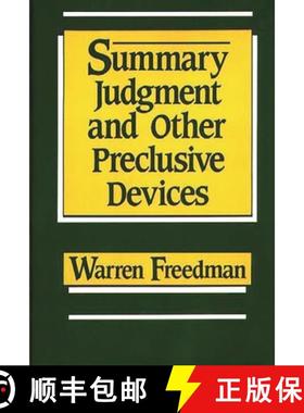 【3-4周达】Summary Judgment and Other Preclusive Devices [9780899303772]