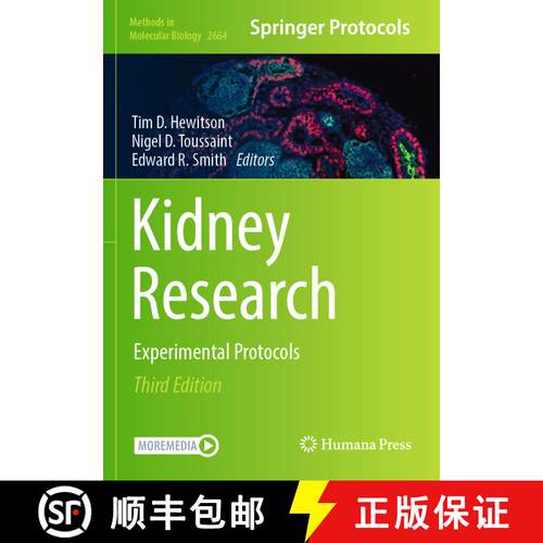 【3-4周达】Kidney Research: Experimental Protocols (Third Edition 2023) [9781071631812]