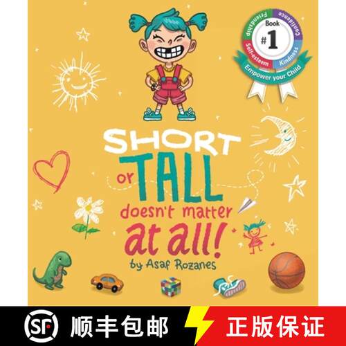 【3-4周达】精装 Short Or Tall Doesn't Matter At All: (Childrens books about Bullying, Picture Books, ... [9789659264742]