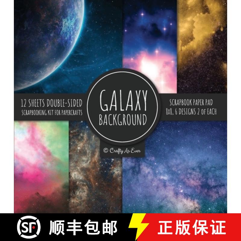 【3-4周达】Galaxy Background Scrapbook Paper Pad 8x8 Scrapbooking Kit for Papercrafts, Cardmaking, DI... [9781951373252]