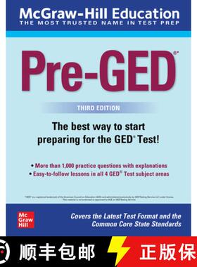 【3-4周达】McGraw-Hill Education Pre-Ged, Third Edition [9781264258321]