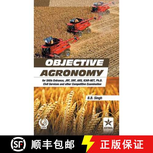 【3-4周达】精装 Objective Agronomy: for SAUs Entrance, JRF, SRF, ARS, ICAR-NET, Ph.D Civil Services a... [9789351309192]