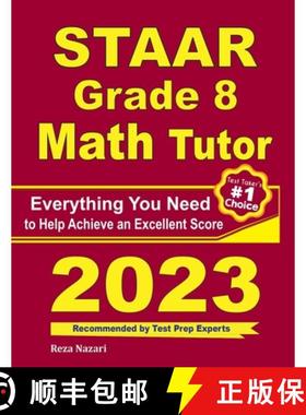 【3-4周达】STAAR Grade 8 Math Tutor: Everything You Need to Help Achieve an Excellent Score [9781646128501]