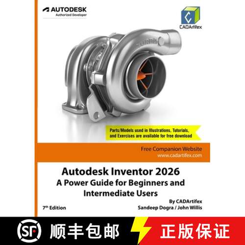 【3-4周达】Autodesk Inventor 2026: A Power Guide for Beginners and Intermediate Users [9789394074569]