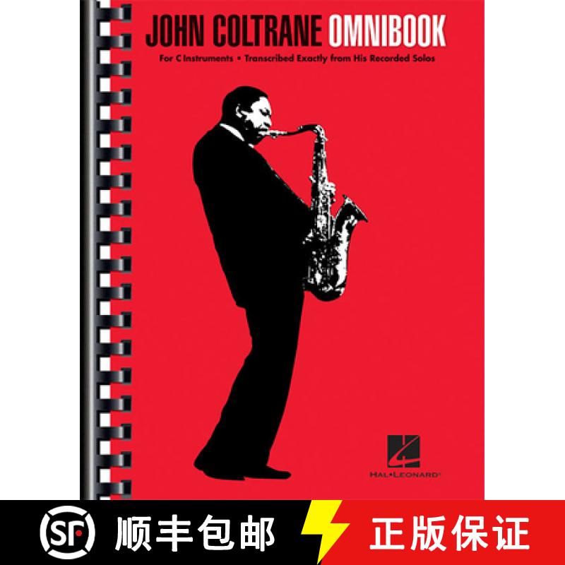 预订 John Coltrane Omnibook for C Instruments 52 Transcribed Solos for Jazz Musicians Authentic Note-... [9781458422132]