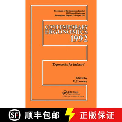 【3-4周达】Contemporary Ergonomics 1992: 'Ergonomics for Industry' [9780748400300]