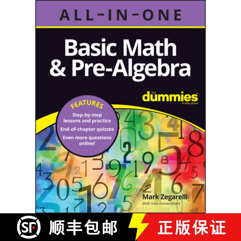 【3-4周达】Basic Math & Pre-Algebra All-In-One for Dummies (+ Chapter Quizzes Online) [9781119867081]