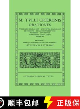 【3-4周达】Orationes, Volume 5: Cum Senatui Gratias Egit, Cum Populo Gratias Egit, de Domo Sua, de Ha... [9780198146094]