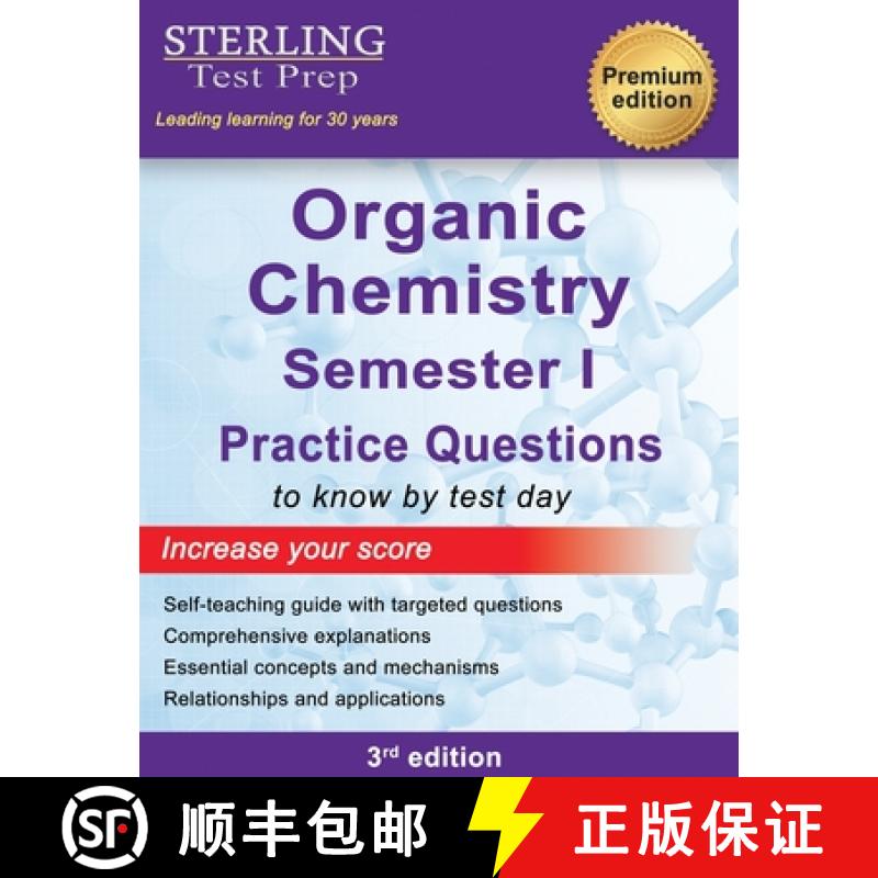 预订 College Organic Chemistry Semester I: Practice Questions with Detailed Explanations [9798885571036]