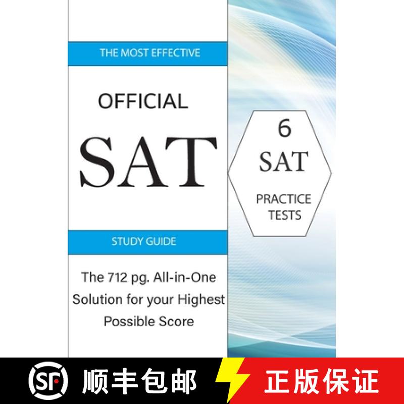 【3-4周达】The Most Effective Official SAT Study Guide: The 717 pg All-in-One Solution for your Highe... [9781942500650]