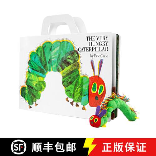 【3-4周达】The Very Hungry Caterpillar Giant Board Book and Plush Package [With Plush] [9780399237720]
