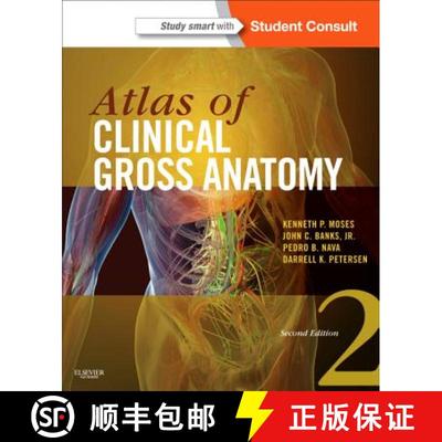 【3-4周达】Atlas of Clinical Gross Anatomy: With STUDENT CONSULT Online Access [9780323077798]