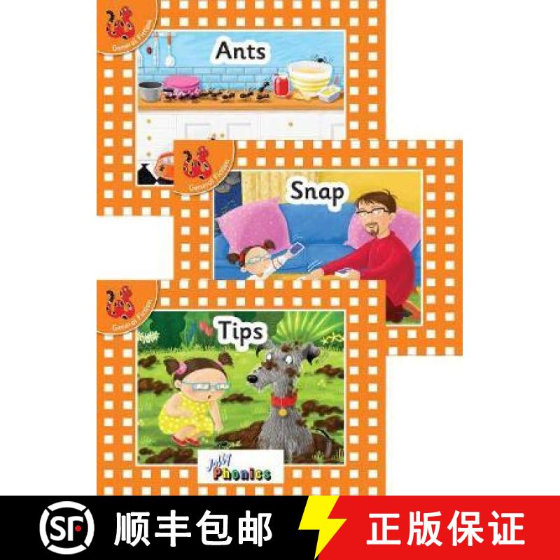 【3-4周达】Jolly Phonics Orange Level Readers Set 1: in Precursive Letters (British English edition) [9781844145744]