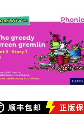 【3-4周达】Read Write Inc. Phonics: The Greedy Green Gremlin (Pink Set 3 Storybook 7) [9780198371755]