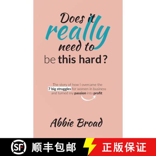 【3-4周达】Does it really need to be this hard?: The story of how I overcame the 7 Big Struggles for ... [9781527271043]