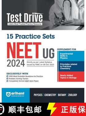 【3-4周达】Arihant Test Drive 15 Practice Sets For NEET UG 2024 [9789358897920]