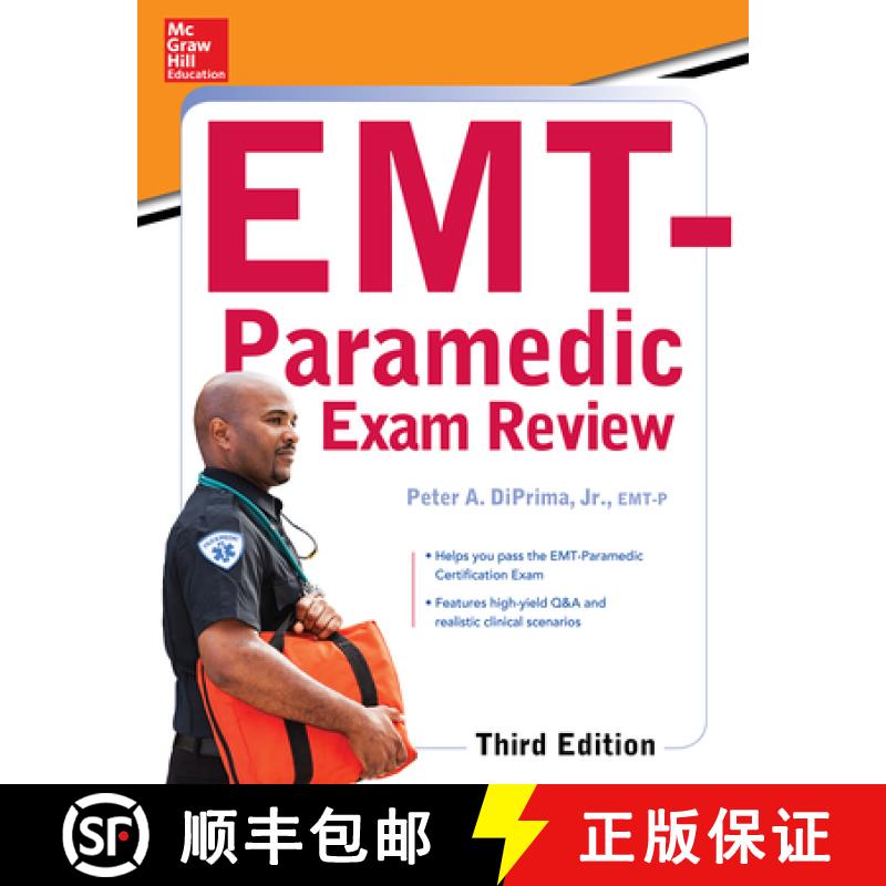 【3-4周达】McGraw-Hill Education's Emt-Paramedic Exam Review, Third Edition [9780071849029]