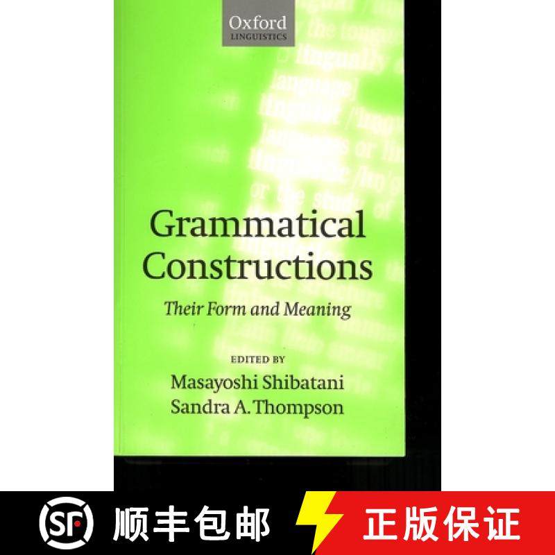 【3-4周达】Grammatical Constructions: Their Form and Meaning [9780198235392]