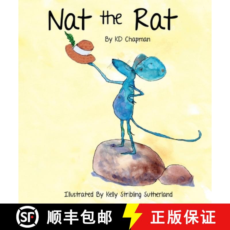 【3-4周达】Nat the Rat Dyslexie Edition: Early Reader Series Book #2, Dyslexic Font [9781643720708]