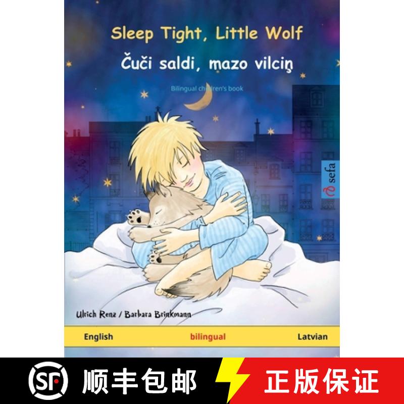 【3-4周达】Sleep Tight, Little Wolf - Čuči saldi, mazo vilciņ (English - Latvian): Bil... [9783739913360]