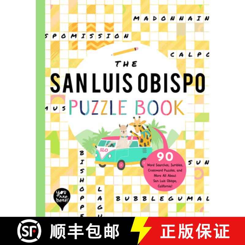 【2-3周达】The San Luis Obispo Puzzle Book: 90 Word Searches, Jumbles, Crossword Puzzles, and More Al... [9781952239380]