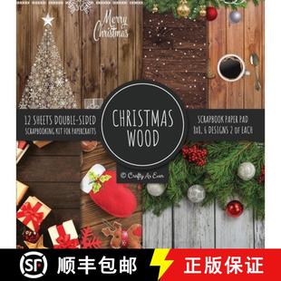 【3-4周达】Christmas Wood Scrapbook Paper Pad 8x8 Scrapbooking Kit for Papercrafts, Cardmaking, Print... [9781951373511]