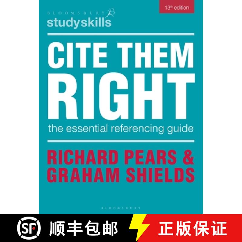 【4周达】Cite Them Right: The Essential Referencing Guide [9781350497016]