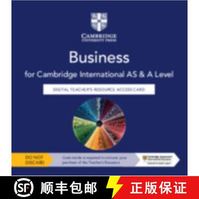 【3-4周达】Cambridge International AS & A Level Business Digital Teacher's Resource Access Card [9781108940696]