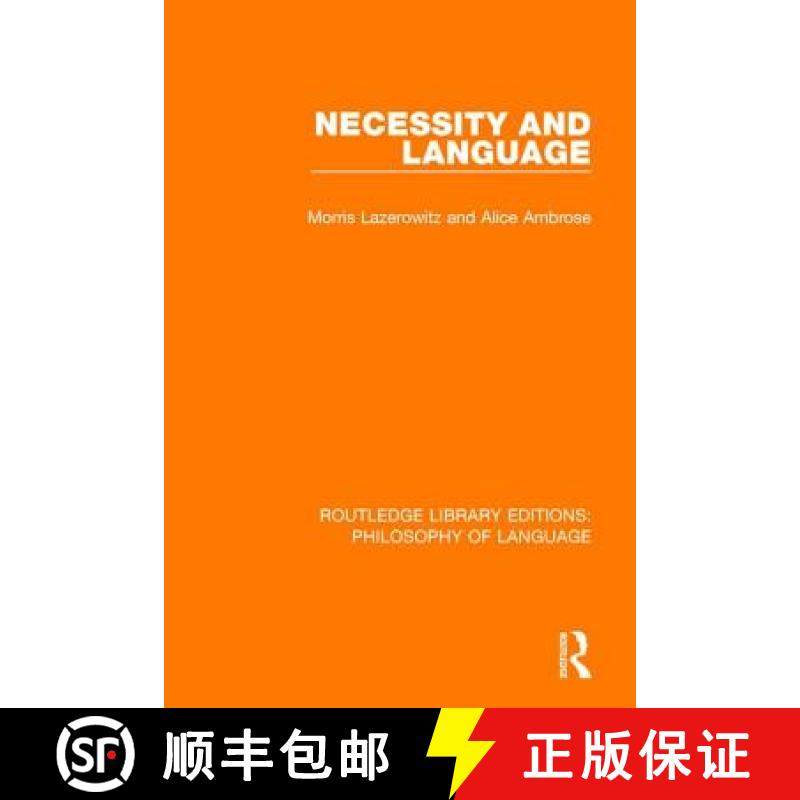 【3-4周达】NECESSITY AND LANGUAGE (RLE, PHILOS [9781138697003]