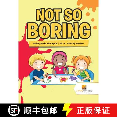 【3-4周达】Not So Boring : Activity Books Kids Age 6 | Vol -1 | Color By Number [9780228222002]