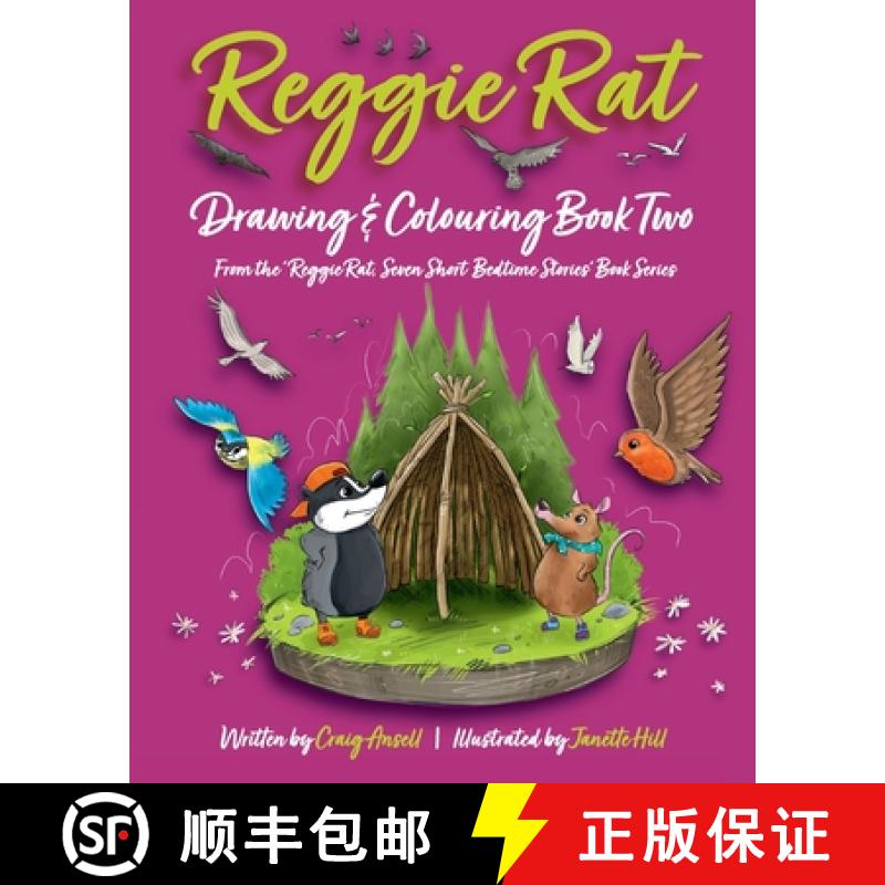 【2-3周达】Reggie Rat Drawing & Colouring Book 2: From the Reggie Rat Seven Short Bedtime Stories Boo... [9781739579258]