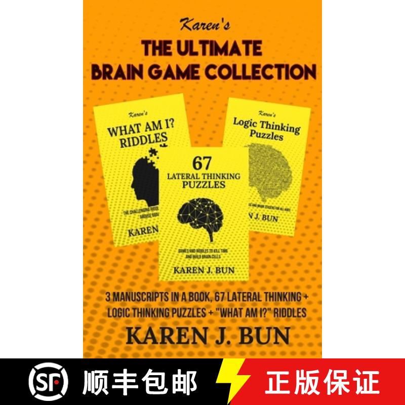 【3-4周达】The Ultimate Brain Game Collection: 3 Manuscripts In A Book, 67 Lateral Thinking + Logic T... [9781702916561]